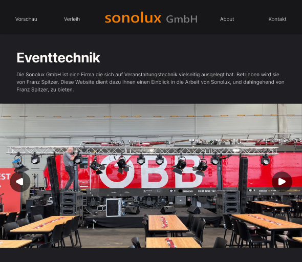 Sonolux Website